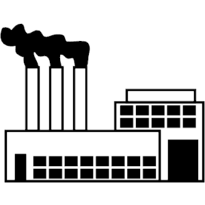 Factory Silhouette Vector Free