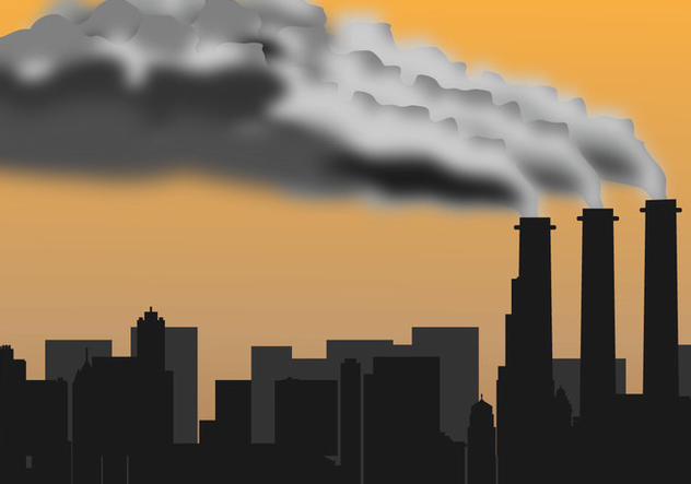 632x443 Factory Pollution Silhouette Free Vector Download Cannypic