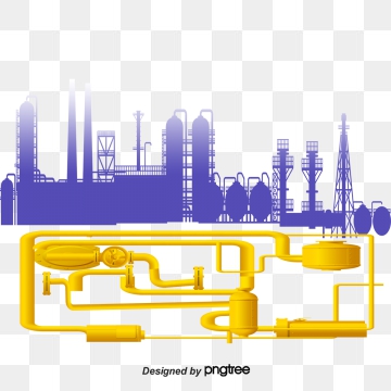 360x360 Free Download Vector Black City Coal Factory Silhouette Png