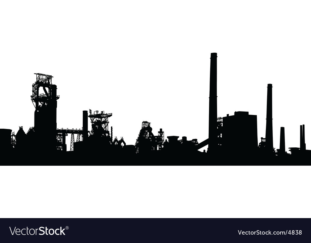 1000x780 Industrial City Silhouette