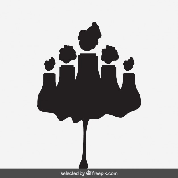 626x626 Abstract Factory Silhouette Vector Free Download