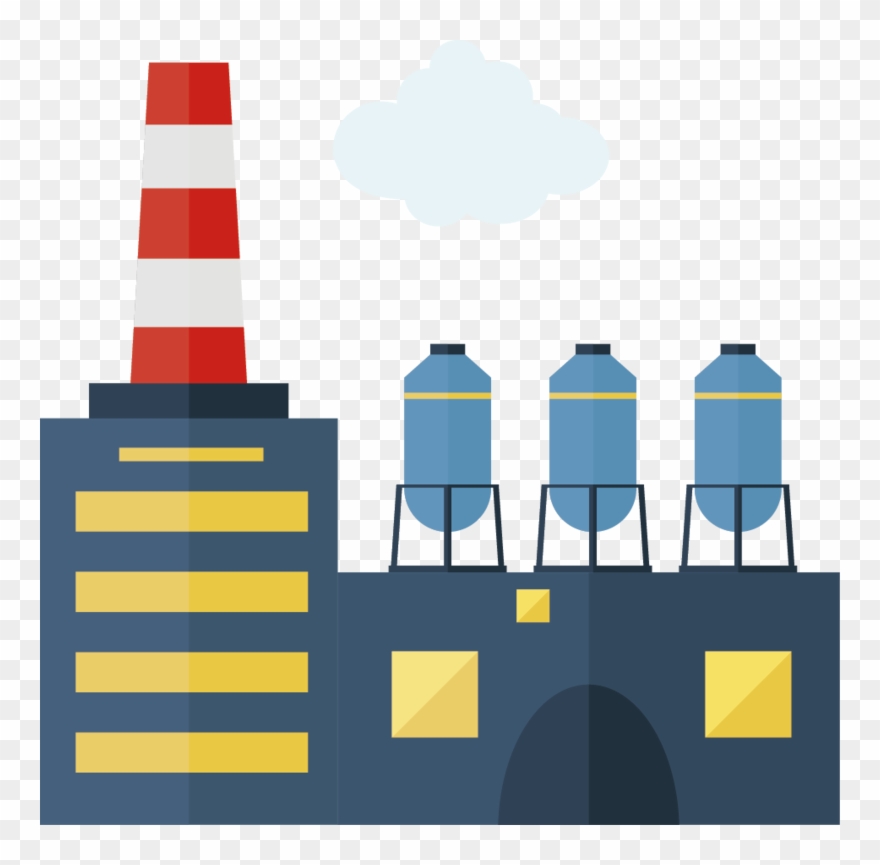880x865 Factory Creative Vector Design Chimney Icon