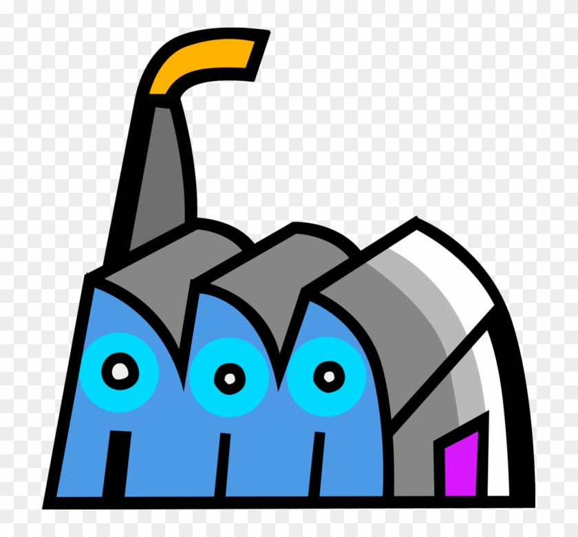 840x780 Vector Illustration Of Industrial Manufacturing Factory