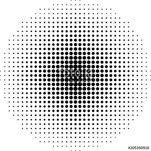 500x500 Halftone Gradient Background Black And White Polka Dots Backdrop