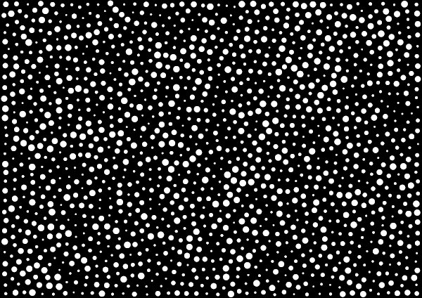 600x424 Abstract Halftone Random White Dots Vector Horizontal Pattern