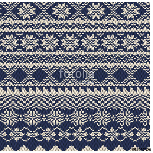 498x500 Knitted Background In Fair Isle Style Stock Image And Royalty