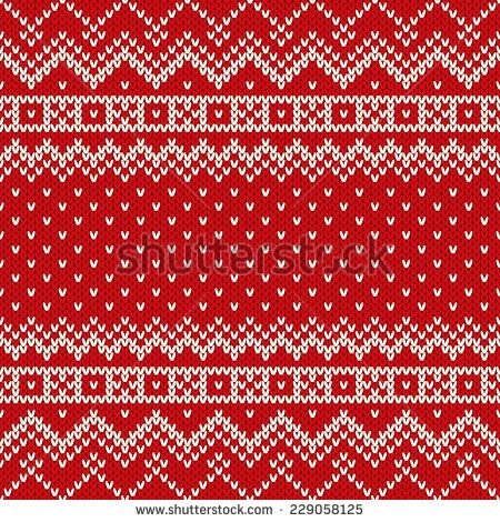 450x470 Christmas Seamless Knitting Pattern