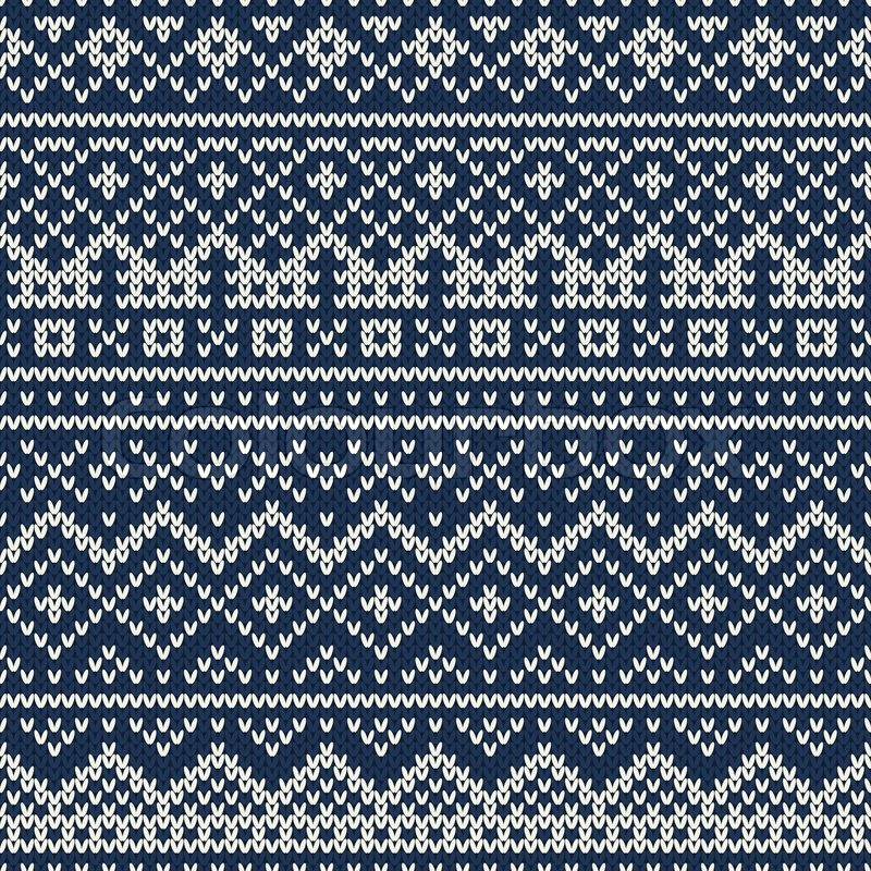 800x800 Nordic Traditional Fair Isle Style Stock Vector Colourbox