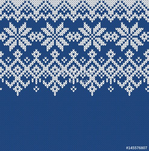 494x500 Norway Festive Sweater Fair Isle Design Seamless Knitting Pattern
