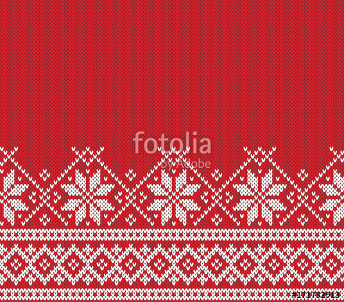 500x439 Norway Festive Sweater Fairisle Design Seamless Knitting Pattern