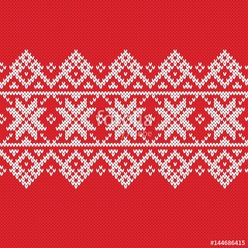 500x500 Sweater Fairisle Design Seamless Knitting Pattern Stock Image