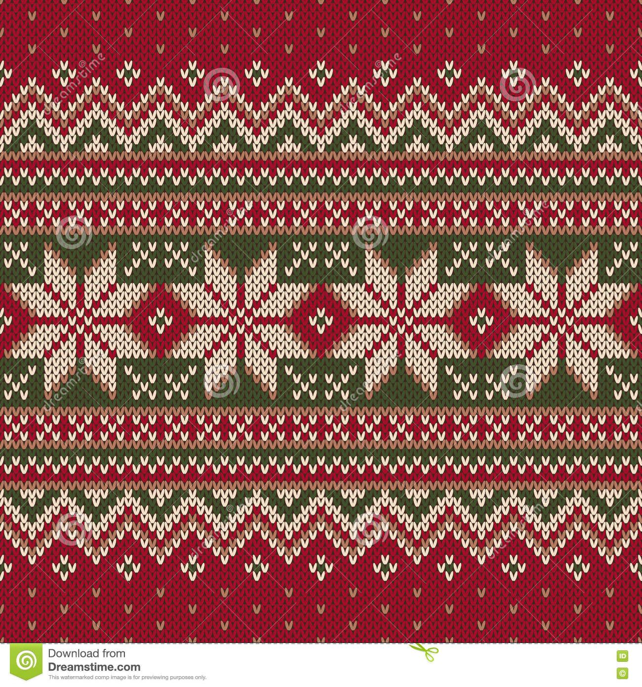 1300x1390 Winter Holiday Fair Isle Knitted Pattern Vector Seamless Knitting