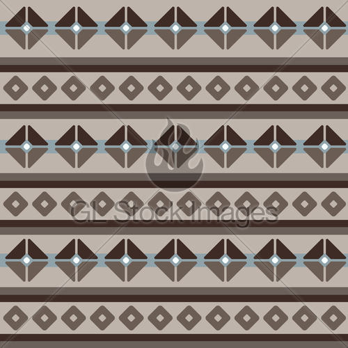500x500 Fair Isle Brown Beige Blue Geometric Seamless Pattern Gl Stock