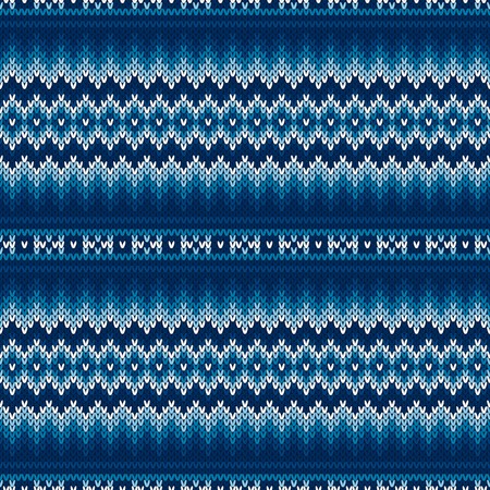 450x450 Fair Isle Style Sweater Knitted Pattern Vector Seamless Knit