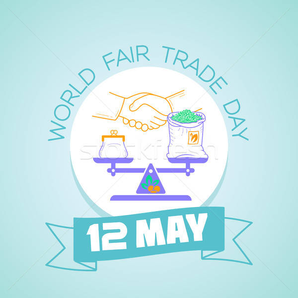 600x600 May World Fair Trade Day Vector Illustration Olena Siedykh