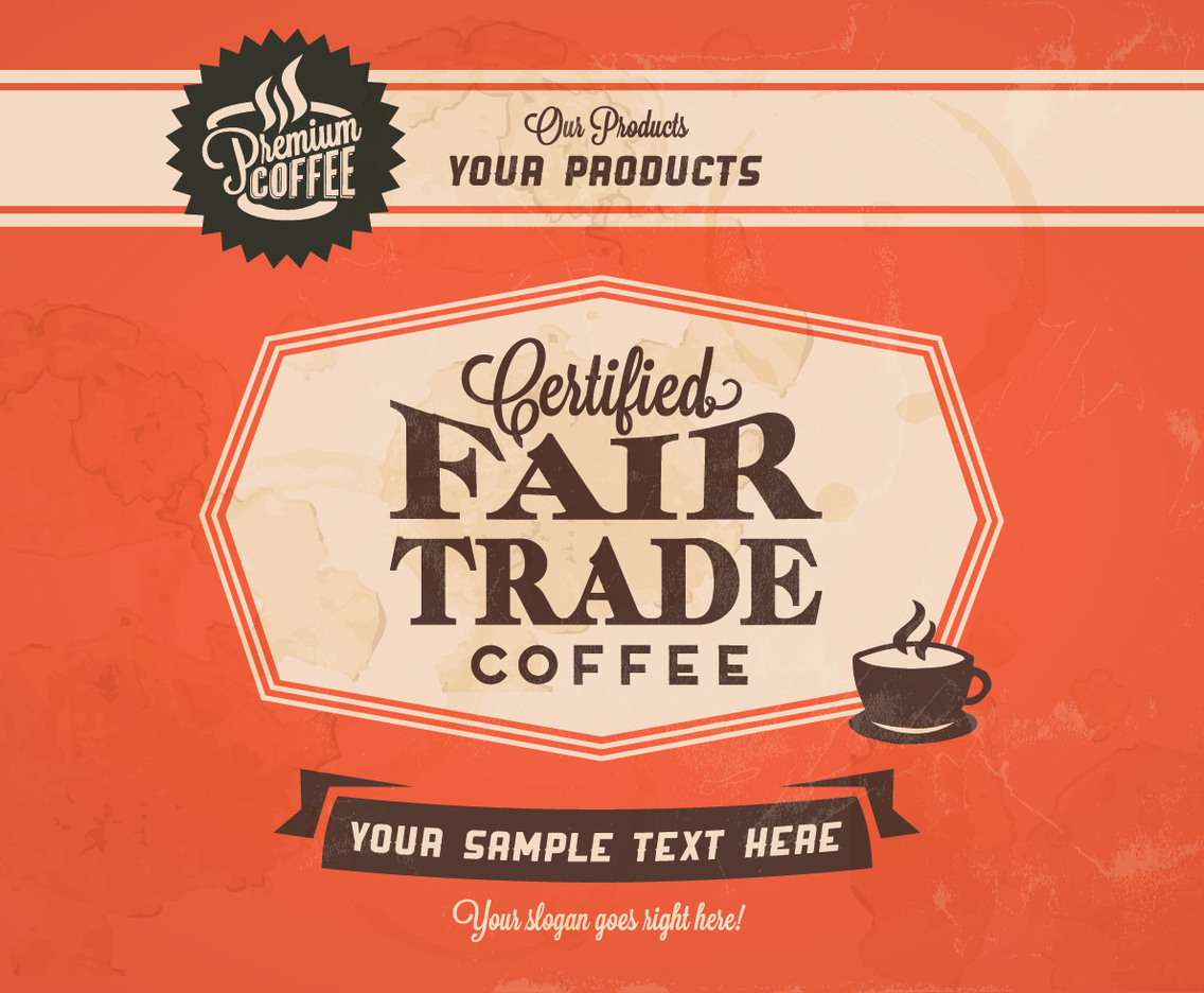 1136x936 Fair Trade Coffee Classic Vector Vector Art Graphics