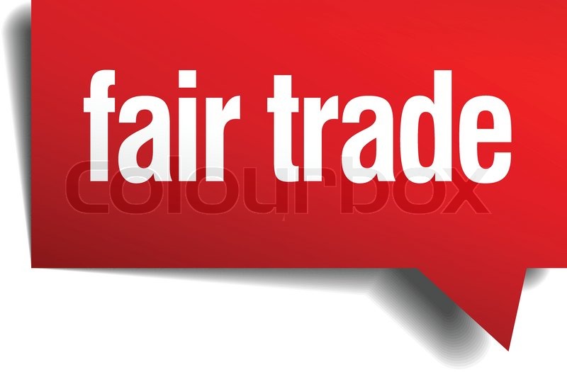 800x525 Fair Trade Red Realistic Paper Stock Vector Colourbox