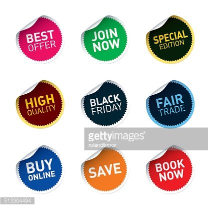 416x415 Color Vector Stickers Save, Fair Trade, Join Now, Best Premium