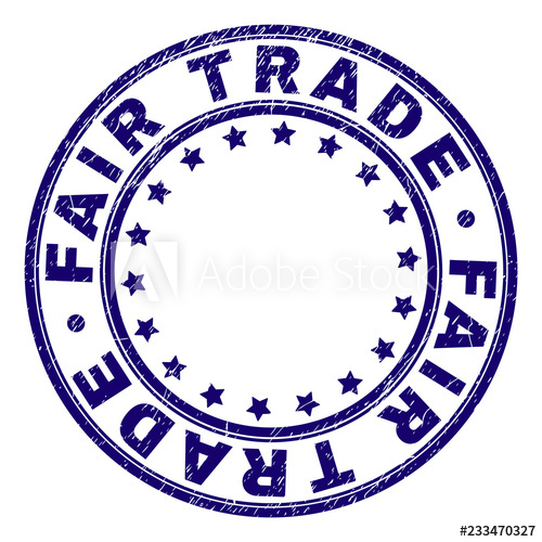 500x500 Fair Trade Stamp Seal Imprint With Grunge Style Designed