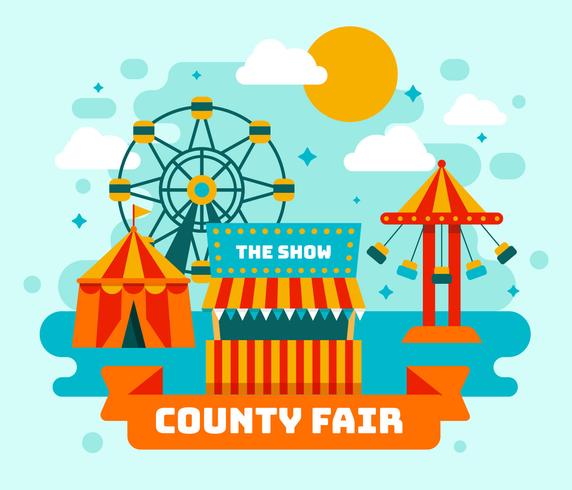 572x490 County Fair Vector