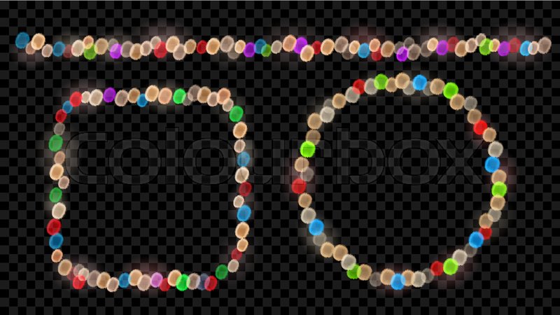 800x450 Set Of Defocused Multicolored Fairy Stock Vector Colourbox