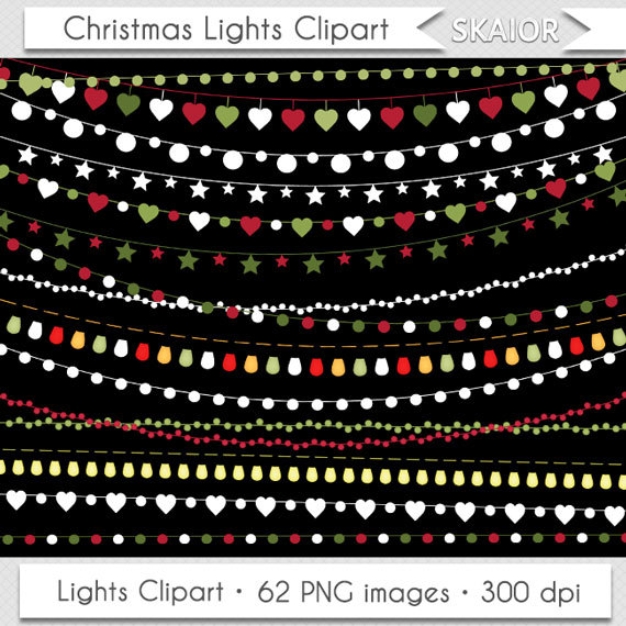 570x570 Christmas String Lights Clipart Fairy Lights Clip Art Wedding
