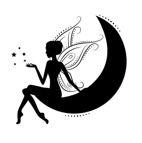 600x605 Elf Fairy Silhouette Vector Material Free Download