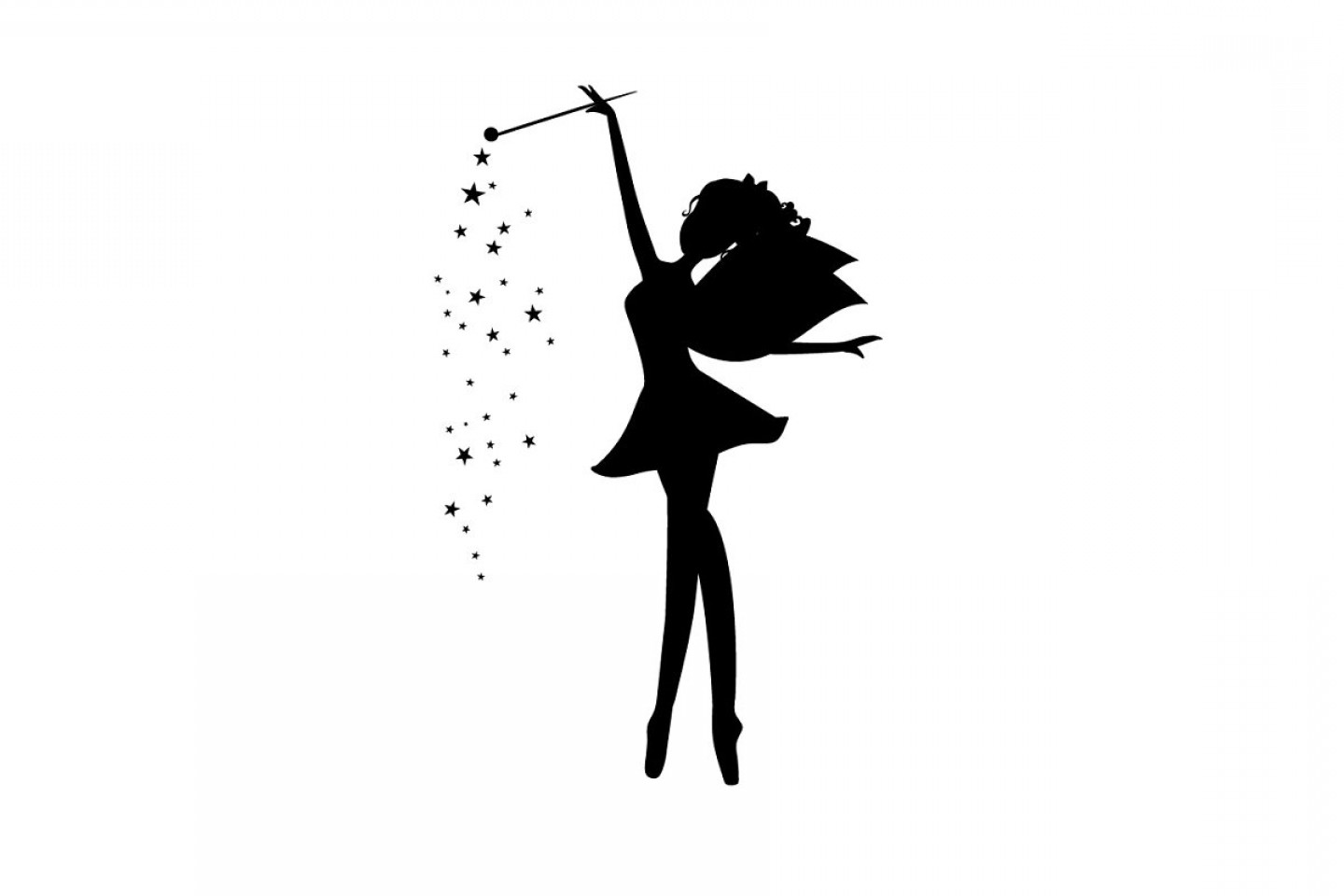 1440x960 Fairy Silhouette With A Magic Wand Catchsplace