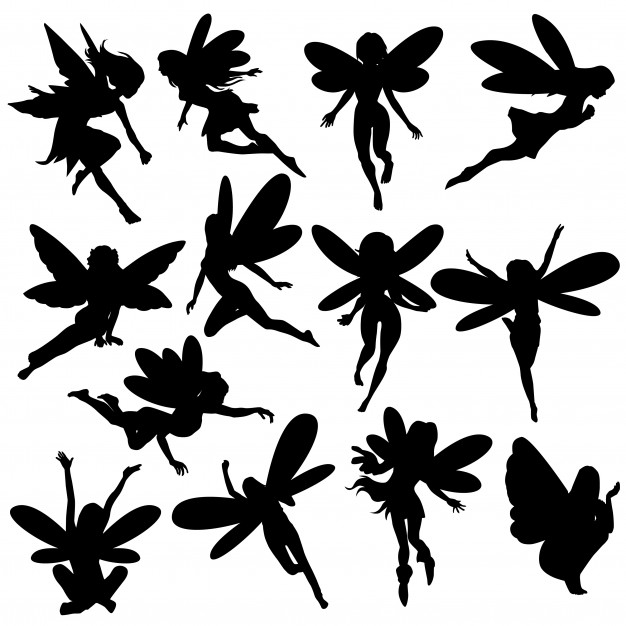 Download Fairy Silhouette Vector at Vectorified.com | Collection of ...