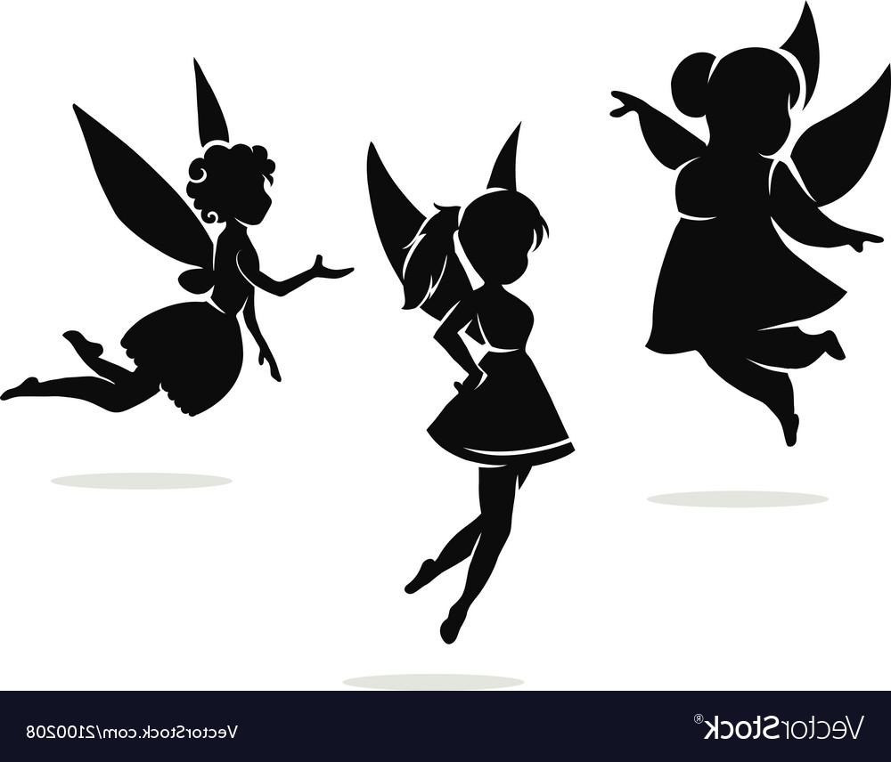 1000x856 Hd Fairy Silhouette Vector Image Free Vector Art, Images