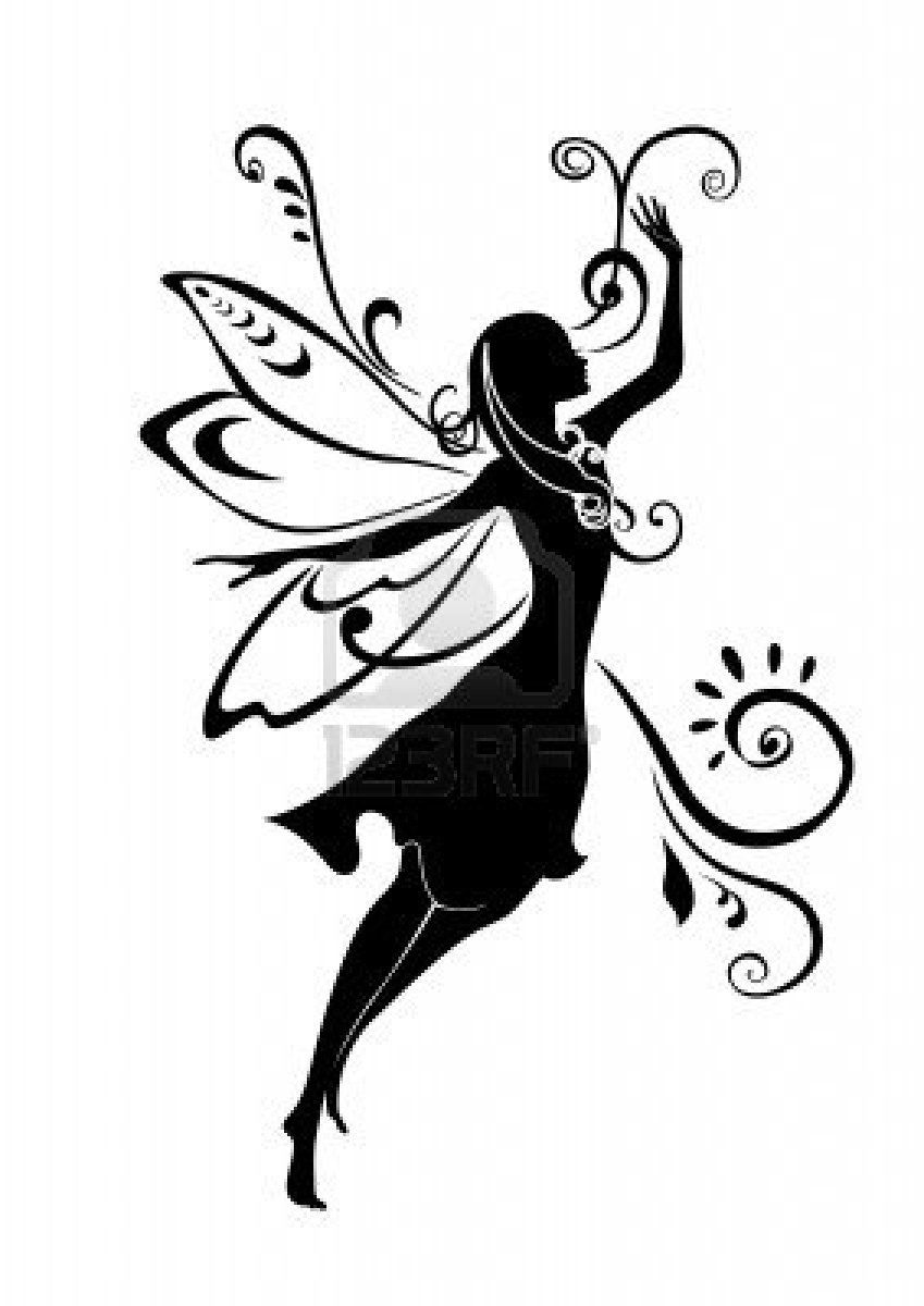 849x1200 Stock Vector Crafty And Christmas! Fairy Silhouette, Fairy