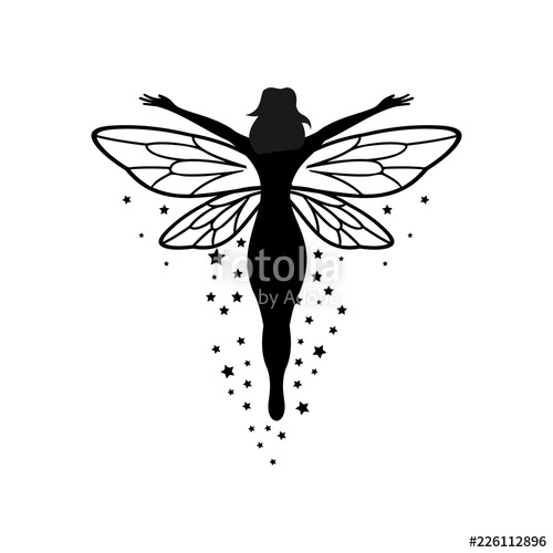 500x500 Beautiful Fairy Silhouette Stock Image And Royalty Free Vector