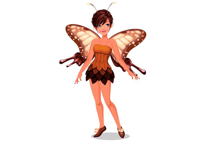 Cute Butterfly Fairy Vector Illustration 722x490 Cute Butterfly Fairy Vector Illustration