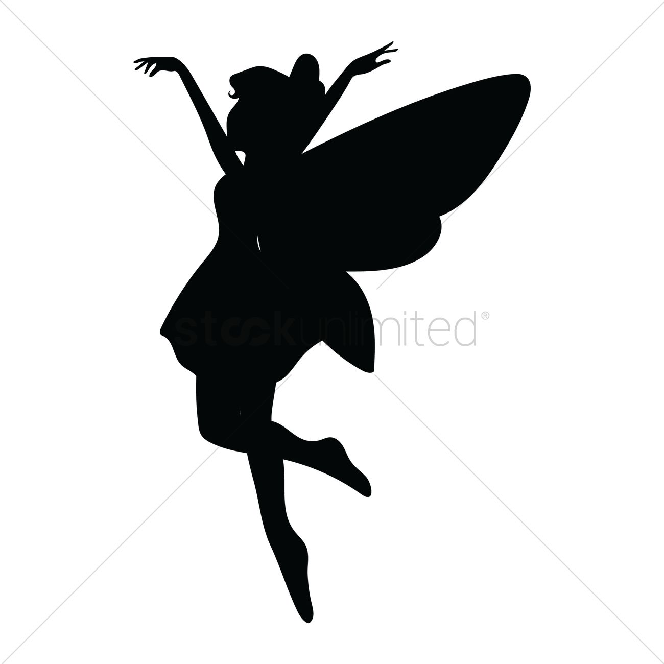 Fairy Vector Image 1300x1300 Fairy Vector Image