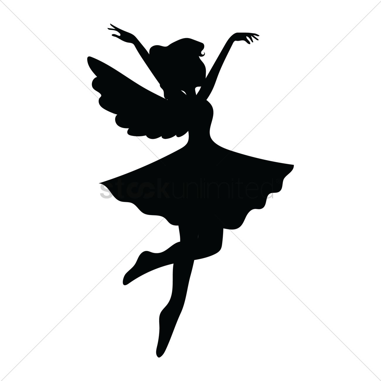 Fairy Vector Image 1300x1300 Fairy Vector Image