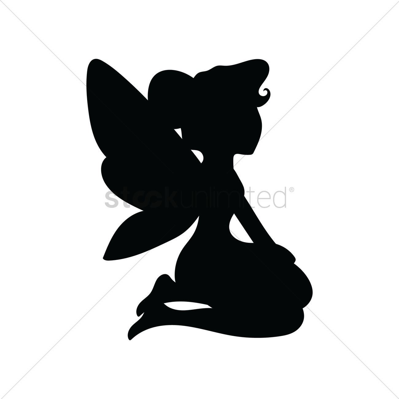Fairy Vector Image 1300x1300 Fairy Vector Image