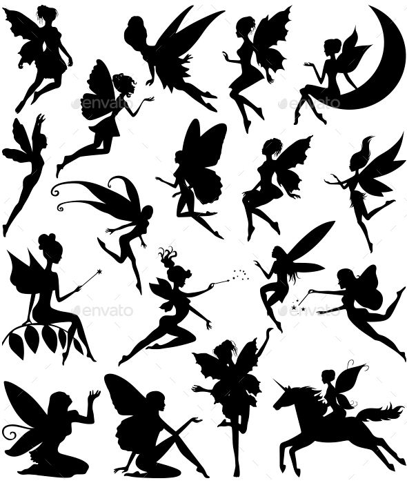 Vector Graphics Fairy Silhouette 590x700 Vector Graphics Fairy Silhouette