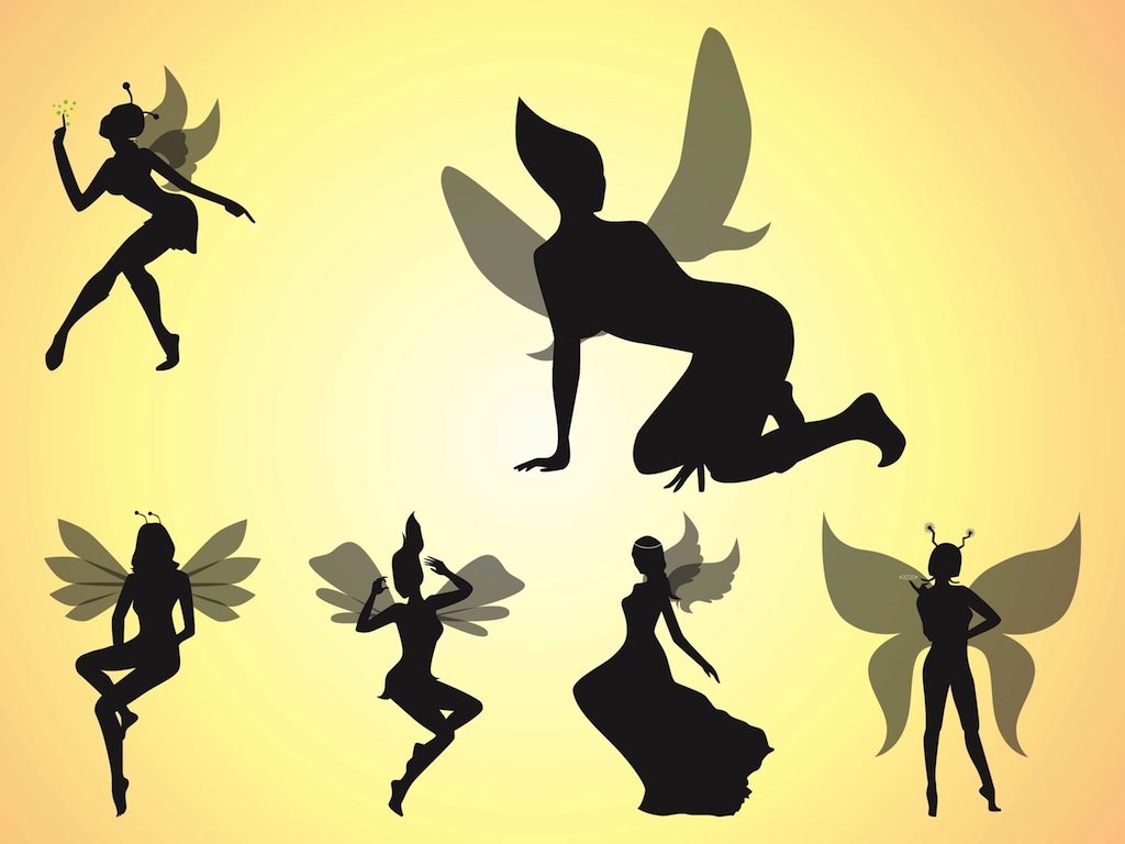 1024x768 Fairies Vector Art Graphics