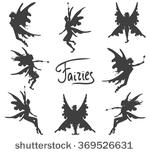 150x154 Fairy Silhouette Vector Free