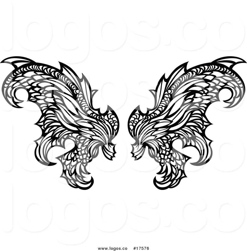 Vector Logo Of A Black And White Fairy Wings 1024x1044 Vector Logo Of A Black And White Fairy Wings