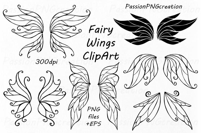 Fairy Wings Clipart Doodle Wings Clip Art Hand Drawn Etsy 794x528 Fairy Wings Clipart Doodle Wings Clip Art Hand Drawn Etsy