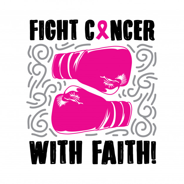 626x626 Fight Cancer With Faith Vector Premium Download