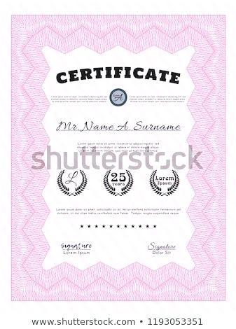 337x470 Pink Certificate Template Diploma Money Stock Vector Gift Cash