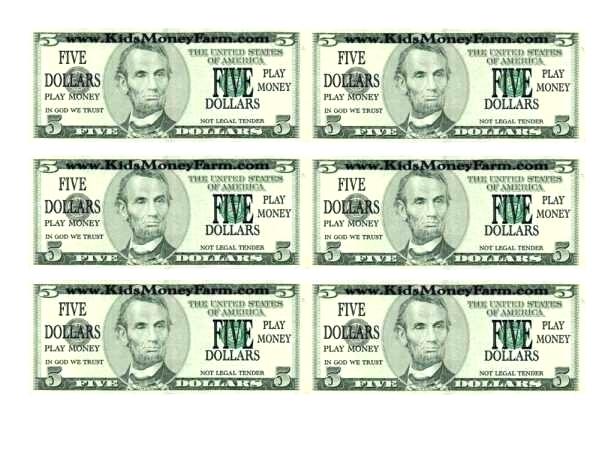 614x474 Template Money For Teachers Dollar Bill And Fake Sample Blank