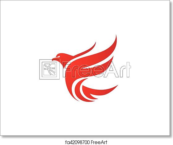 560x470 Free Art Print Of Falcon Logo Template Falcon Eagle Bird Logo