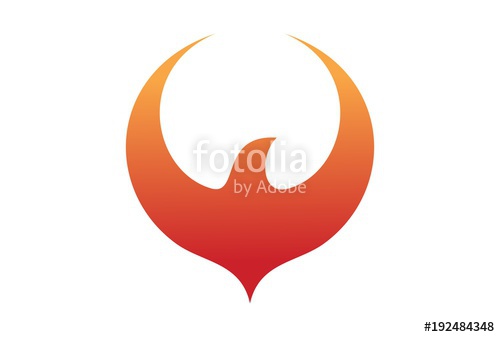 500x337 Flame Falcon Logo Vector Stock Image And Royalty Free Vector