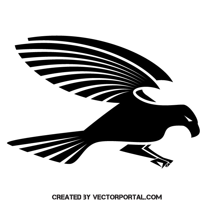 Falcon Vector Silhouette 660x660 Falcon Vector Silhouette