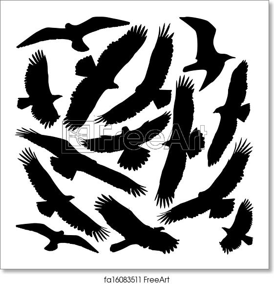 Free Art Print Of Predator Silhouette Hawk And Falcon And Eagle 561x581 Free Art Print Of Predator Silhouette Hawk And Falcon And Eagle