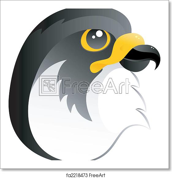 561x581 Free Art Print Of Falcon Falcon, Vector, Isolated On White
