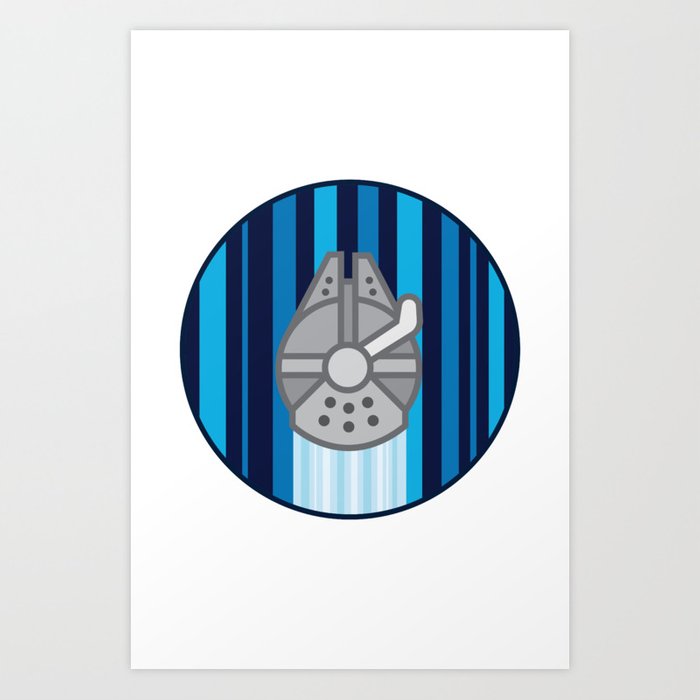 700x700 Millenium Falcon Vector Art Print